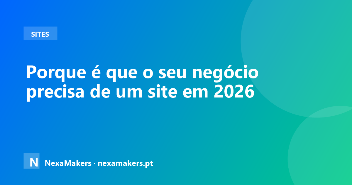 Porque é que o seu negócio precisa de um site em 2026